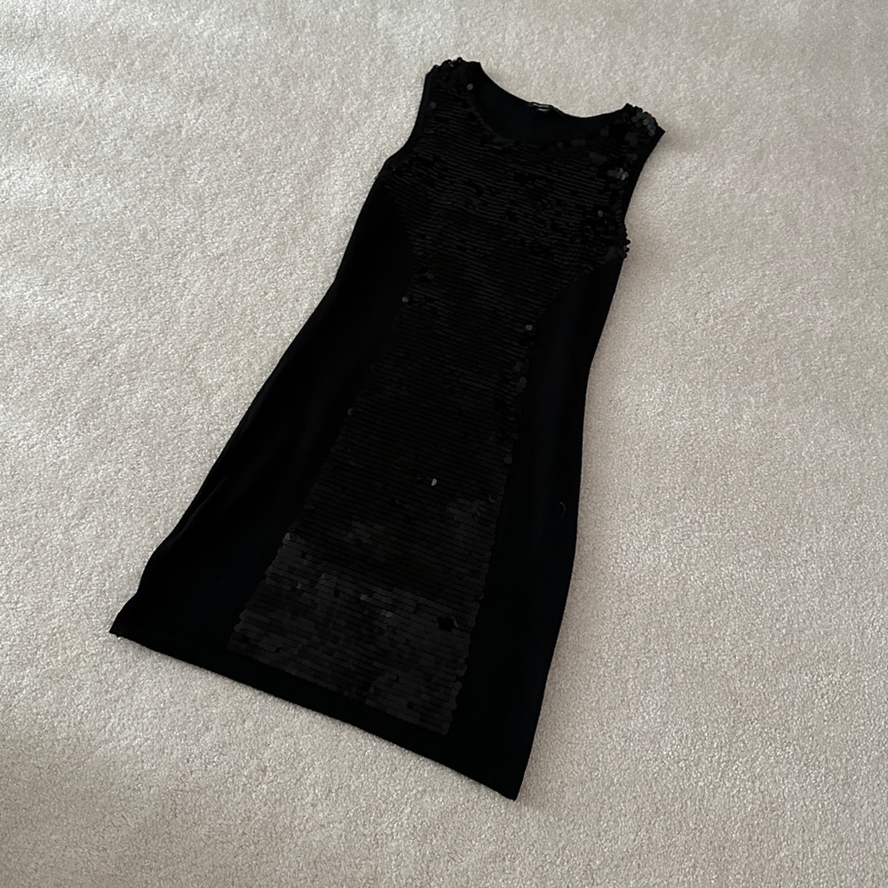 Mango Sequin Ribbed Knit Dress size XS